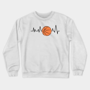 Heartbeat - Basketball Crewneck Sweatshirt